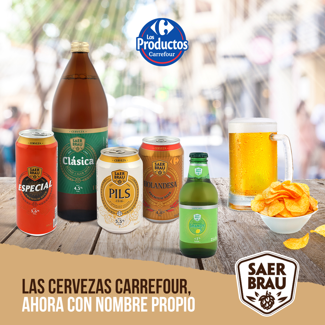 Saer Brau, cervezas Carrefour